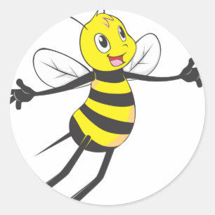 Custom Shirts : Flying Bee Shirts Classic Round Sticker