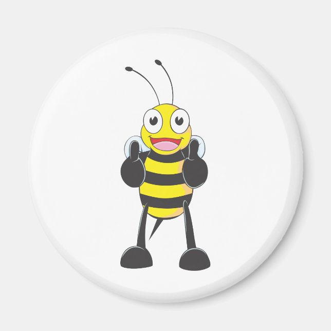 Custom Shirts : Thumbs up Bee Shirts Magnet (Front)