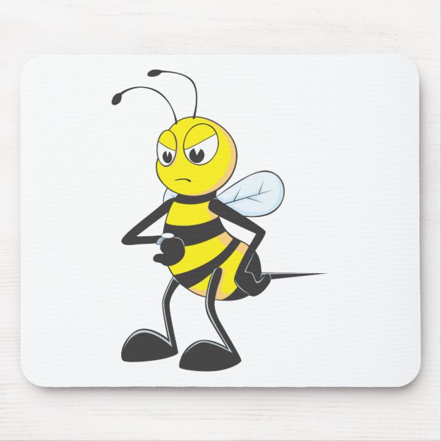 Custom Shirts : Waiting Irritated Bee Shirts Mouse Mat (Front)