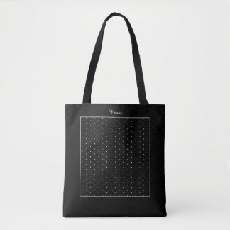 Custom Shoulder Tote Swiss Dots Polka Black Bag
