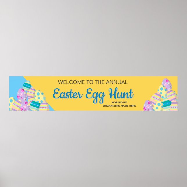Custom Sign Easter Egg Hunt  (Front)