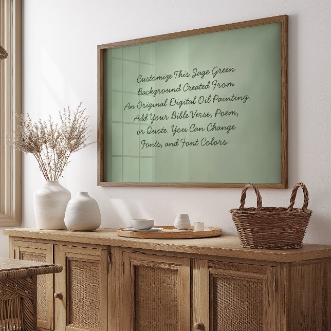 Custom Sign Upload Your Own Words Sage Green (Creator Uploaded)