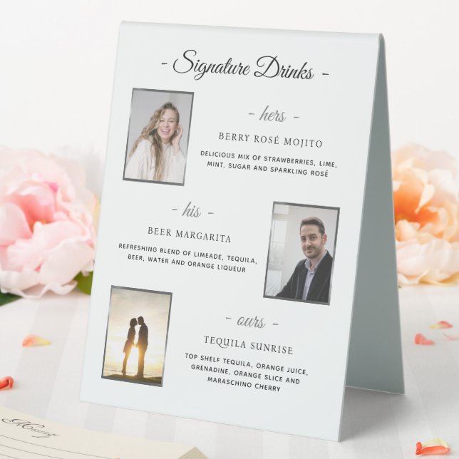 Custom Signature Drinks Silver Wedding Photos (In SItu (Wedding))