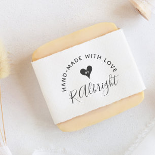 Custom Signature "Hand-Made With Love By" Rubber Stamp