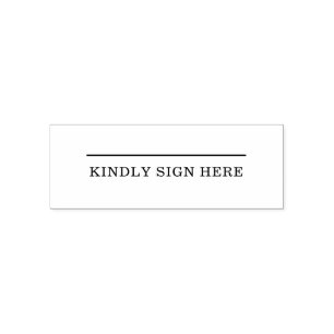 Custom Signature Office Document Design Self-inking Stamp