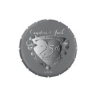 Custom Silver Colour Wedding Anniversary Emblem