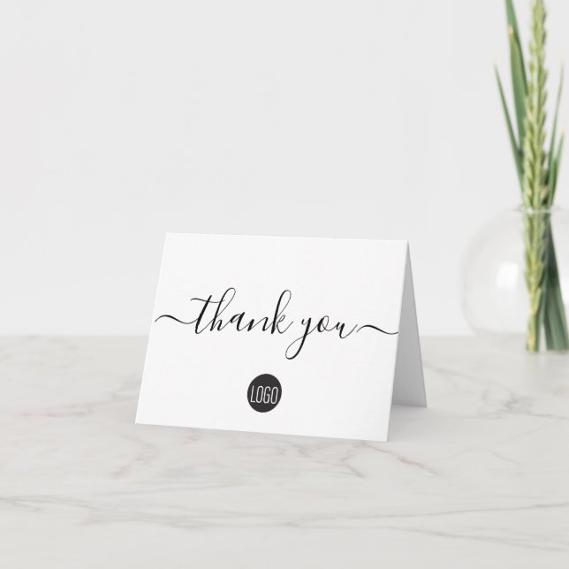 Custom simple business customer appreciation thank you card (Front)