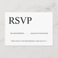 Custom Simple Business event Logo Reserved seats