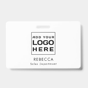 Custom Simple Business Logo Employees ID Badge