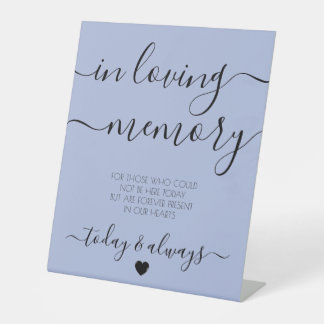 Custom Simple Calligraphy Memorial Pedestal Sign