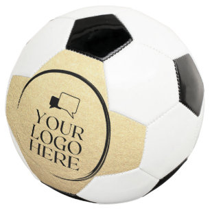 Custom simple clean business gold your logo here football
