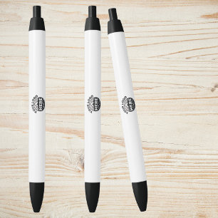 Custom Simple minimalist promotional business logo Blue Ink Pen