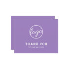 Custom Simple Modern Pastel Purple Logo Business