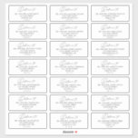 Custom Simple Modern Wedding Guest Address Labels<br><div class="desc">Looking for an elegant and stylish way to label your wedding guest addresses? Check out our Simple Minimal Modern Wedding Guest Address Label Sticker! This label features a clean and simple design with a handwritten script accent font. It's perfect for minimalist weddings and will add an extra touch of elegance...</div>