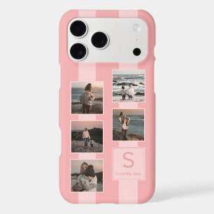 Custom Simple Photos On Dusty Coral Red Blush Pink