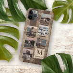 Custom Simple Photos On Faux Rustic Woodgrain iPhone 11Pro Max Case<br><div class="desc">Contemporary 6 photo collage design. With room to personalise and customise with name, monogram, or initials, and six photographs of your choice. Very pretty gift for Father's Day Or Valentine's Day. Beautiful, modern, and cool cover for the trend-savvy and art-loving hip trendsetter, artsy motif lover who wants to protect their...</div>