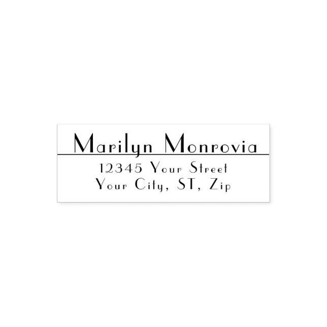 Custom Simple Return Address Self-inking Stamp (Design)