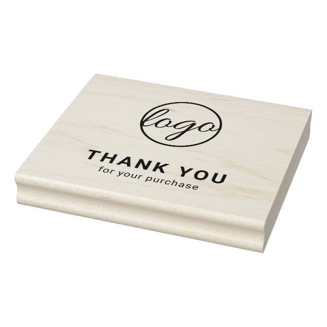 Custom Simple Thank You Business Logo Rubber Stamp (Stamp)