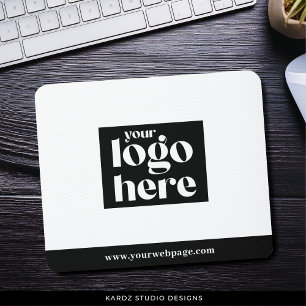 Custom Simple Your Logo Here  Mouse Mat