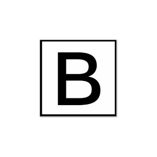 Custom Single Letter Rubber Stamp