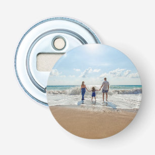Custom Single Photo Personalized  Bottle Opener