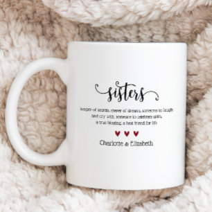 Custom Sister Definition Personalised Coffee Mug