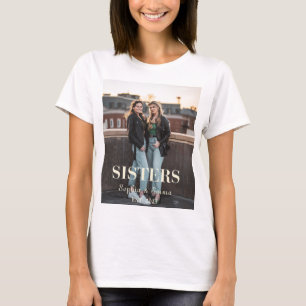 Custom Sisters Photo – Personalised T-Shirt Gift