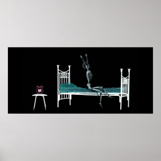 Custom Size Xray Aquarium Background Bed Skeleton Poster