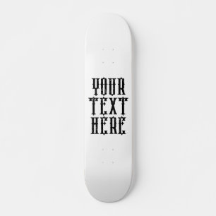 Custom Skate Board Grunge Font