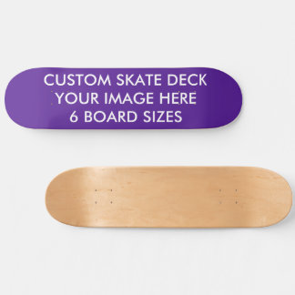 CUSTOM SKATE DECK 8 1/2" Skateboard AUBE... PURPLE