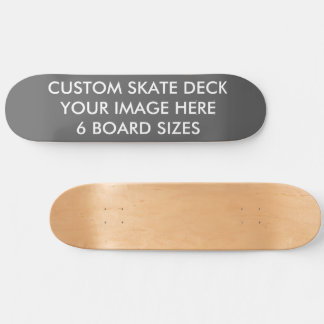 CUSTOM SKATE DECK 8 1/2" Skateboard IRON GREY