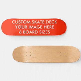 CUSTOM SKATE DECK 8 1/2" Skateboard MARASCH... RED