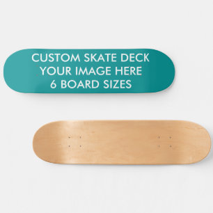 CUSTOM SKATE DECK 8 1/2" Skateboard TEAL