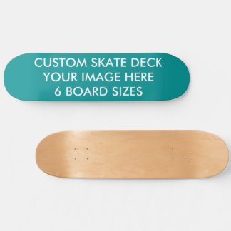 CUSTOM SKATE DECK 8 1/2" Skateboard TEAL