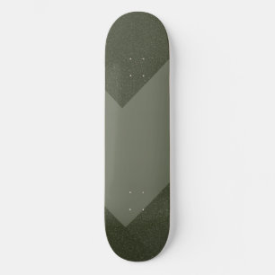 Custom Skateboard Deck — Moss Green Power Pattern