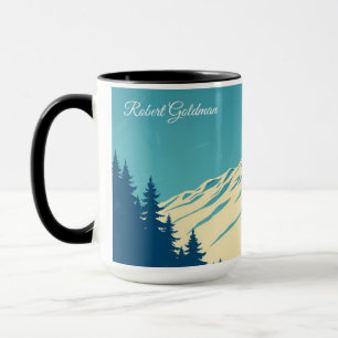 Custom Ski Club Aspen Retro 70s Mountain Mug
