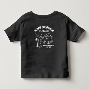 Custom Ski Trip Family Friends Group Matching Toddler T-Shirt