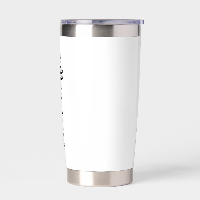 Custom Skinny Tumbler, Personalized Coffee custom Insulated Tumbler (Left)