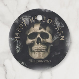 Custom Skull Stickers Favour Tags