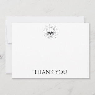 Custom Skull  Thank You Card