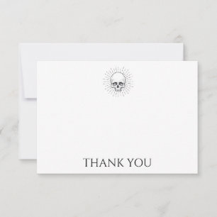 Custom Skull Thank You Card