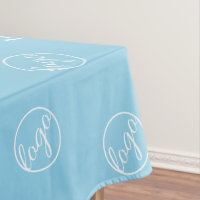 Custom Sky Blue Trade Show Logo Business
