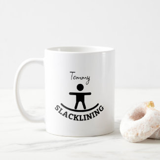 Custom Slacklining Adventure T-Shirt Coffee Mug