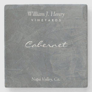 Custom Slate Stone Wine Coaster Artisan Decor