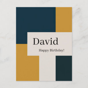 Custom sleek minimalist elegant design postcard