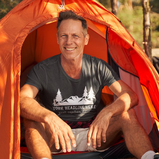 Custom Slogan Hiking, Camping, Outdoorsy Tri-Blend Shirt (Creator Uploaded)