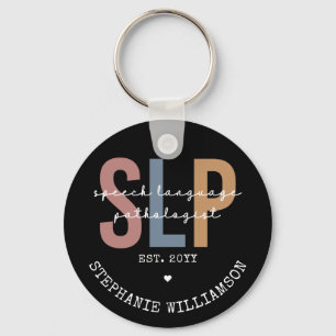 Custom SLP Speech Pathologist Speech Therapist Key Ring