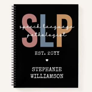 Custom SLP Speech Pathologist Speech Therapist Notebook