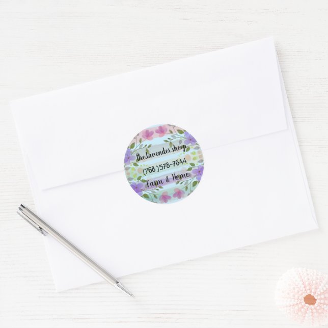Custom small business advertising Stickers (Envelope)
