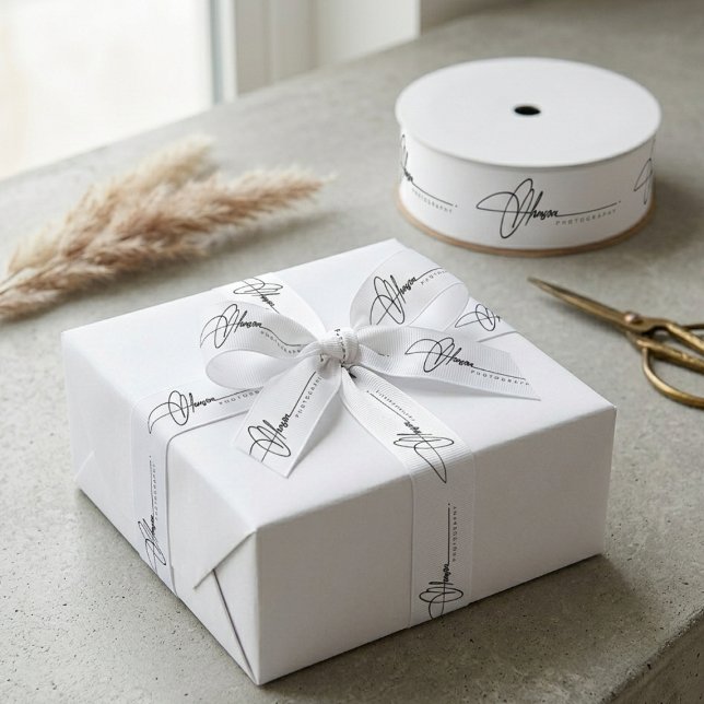 Custom Small Business Branding  Grosgrain Ribbon (Custom Small Business Branding Grosgrain Ribbon)